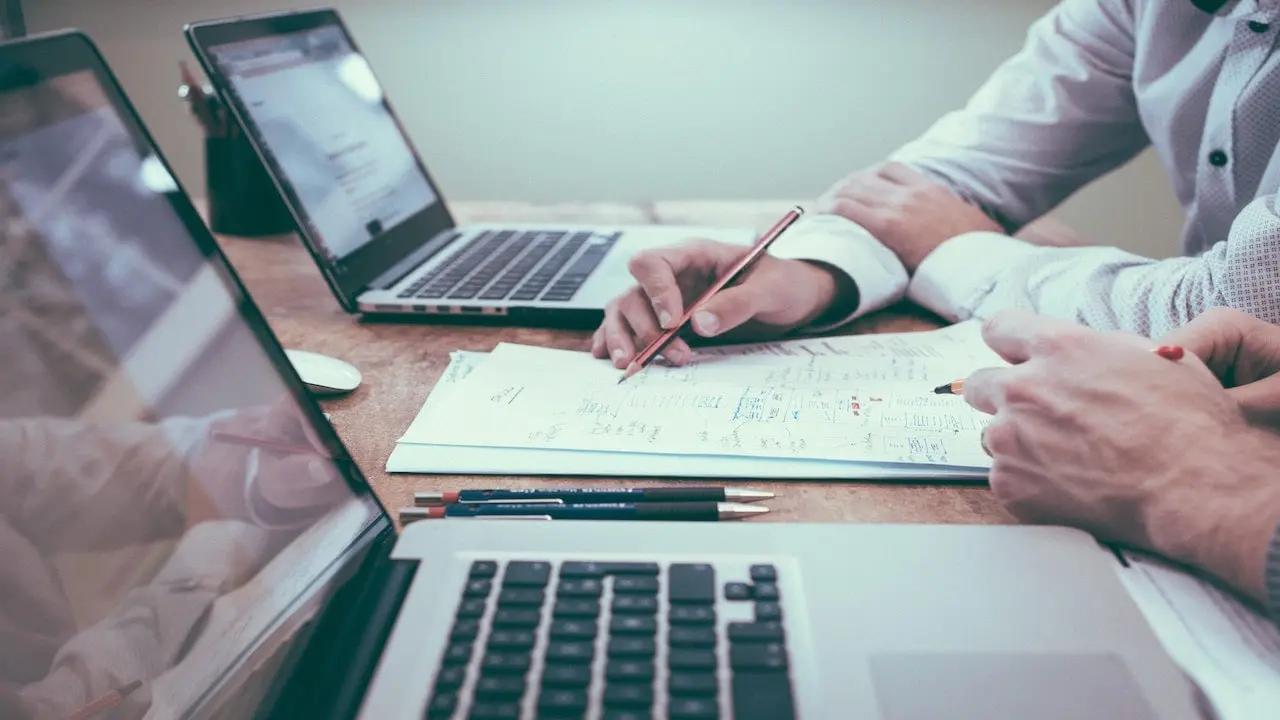 Developers working with data to boost efficiency.