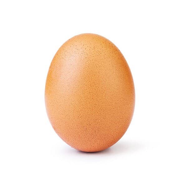 World record egg Instagram post